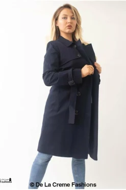 Outerwear^De La Creme Fashions Slim Fit Lightweight Trench Coat