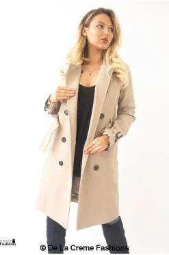 Outerwear^De La Creme Fashions Slim Fit Lightweight Trench Coat