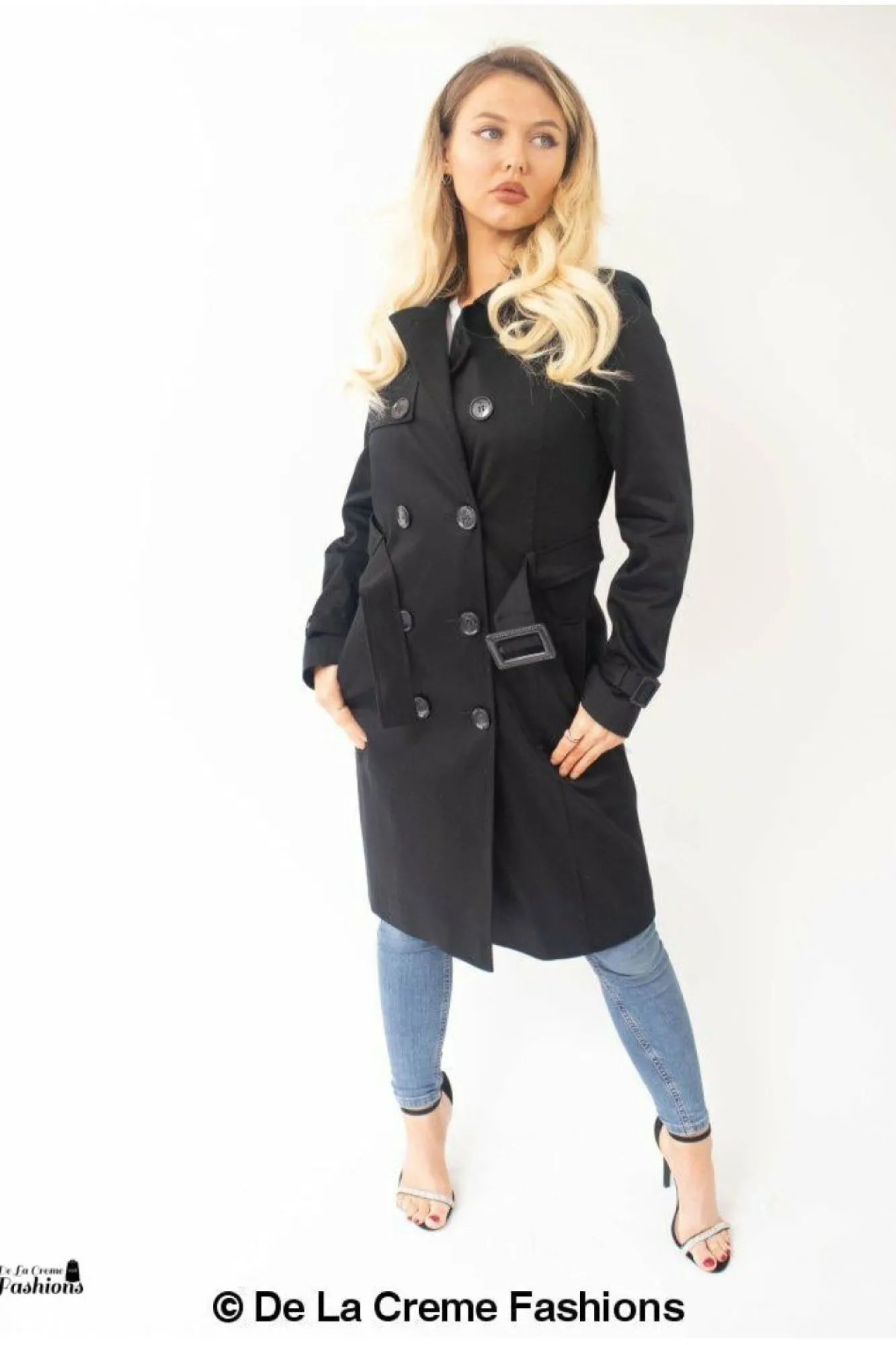 Outerwear^De La Creme Fashions Slim Fit Lightweight Trench Coat