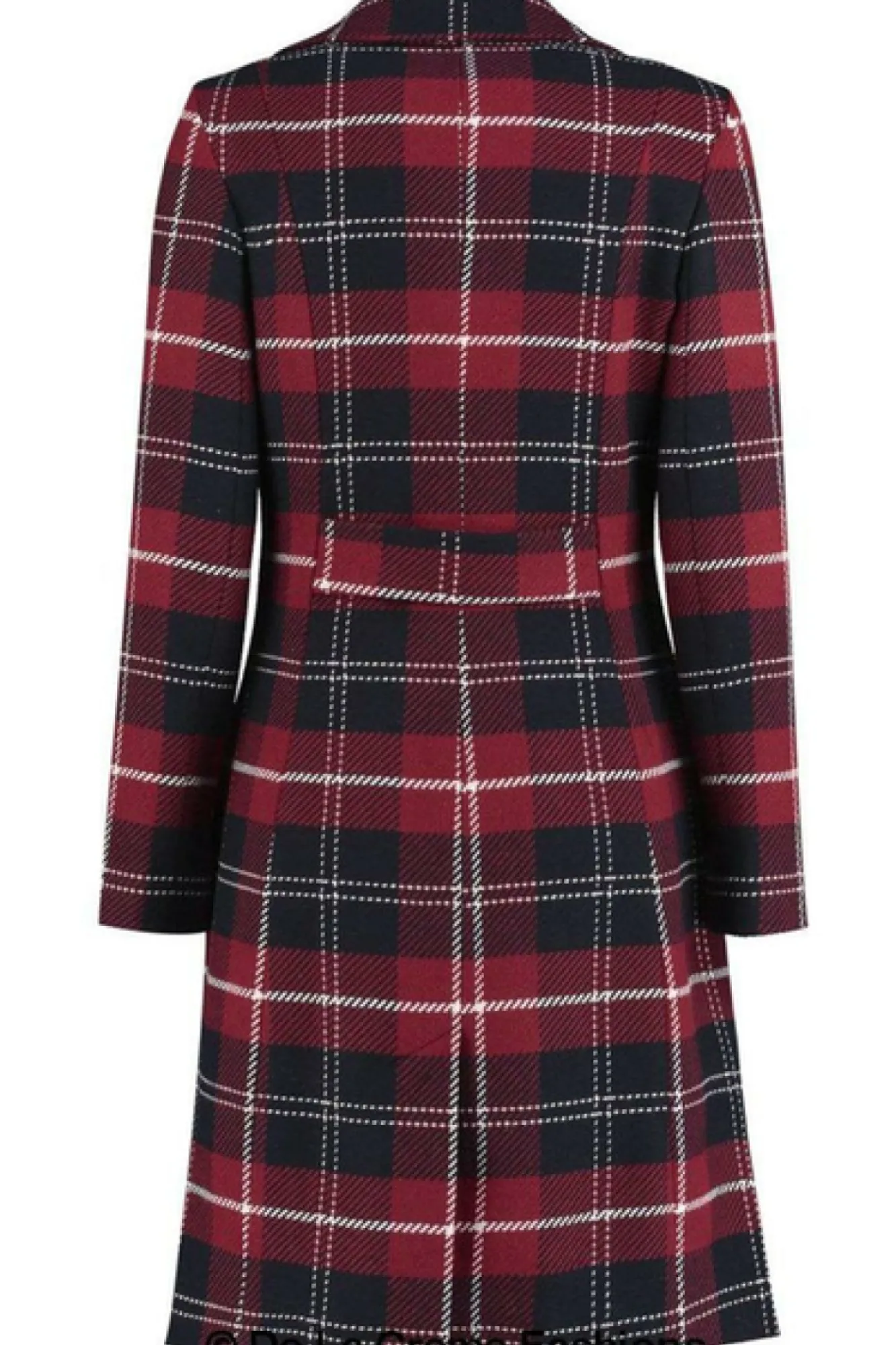 Outerwear^De La Creme Fashions Tartan Check Double Breasted Coat