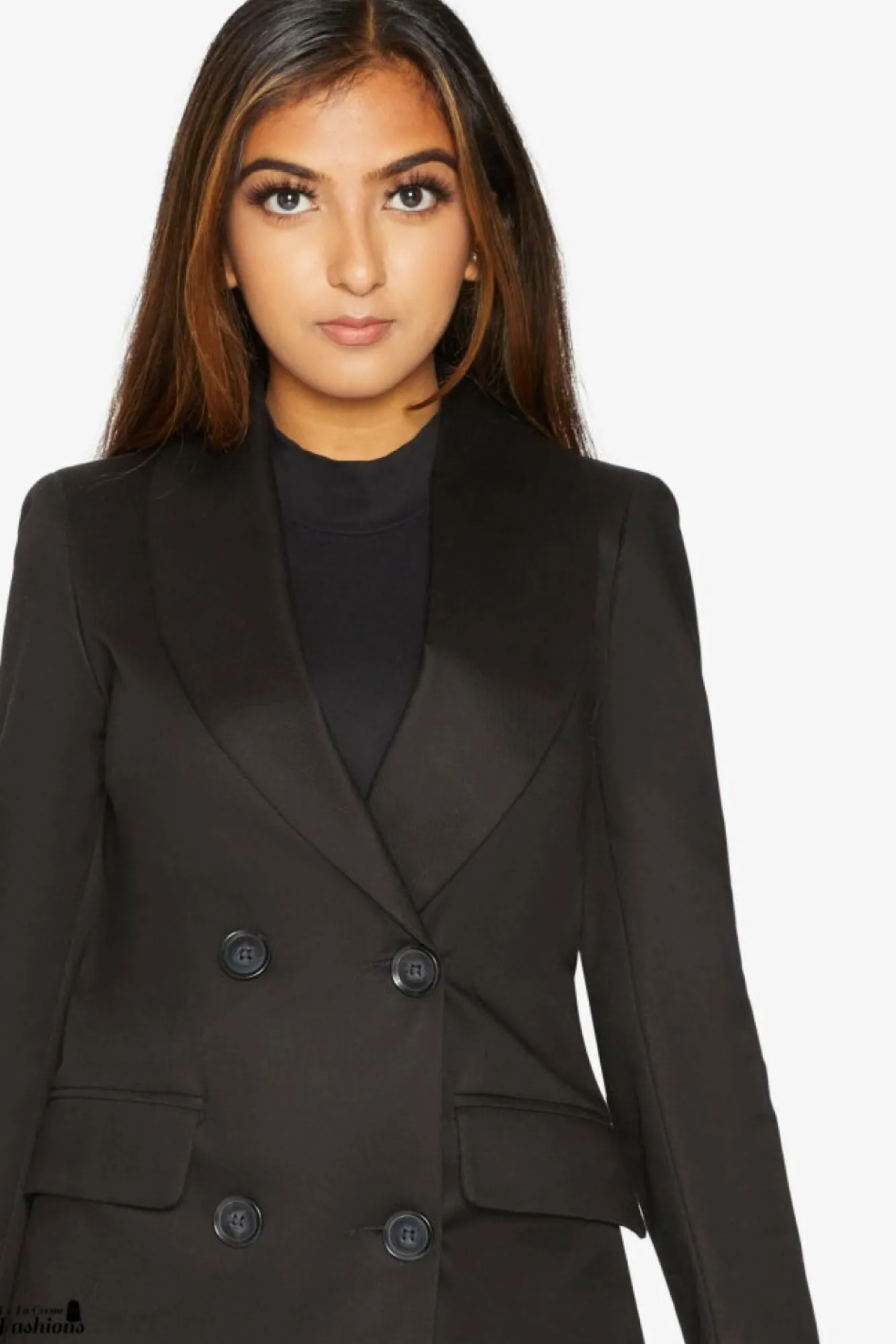 Outerwear^De La Creme Fashions Womens Double Breasted Longline Blazer