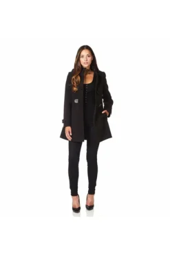 Outerwear^De La Creme Fashions Womens Hooded Zip Toggle Fastened Coat Default