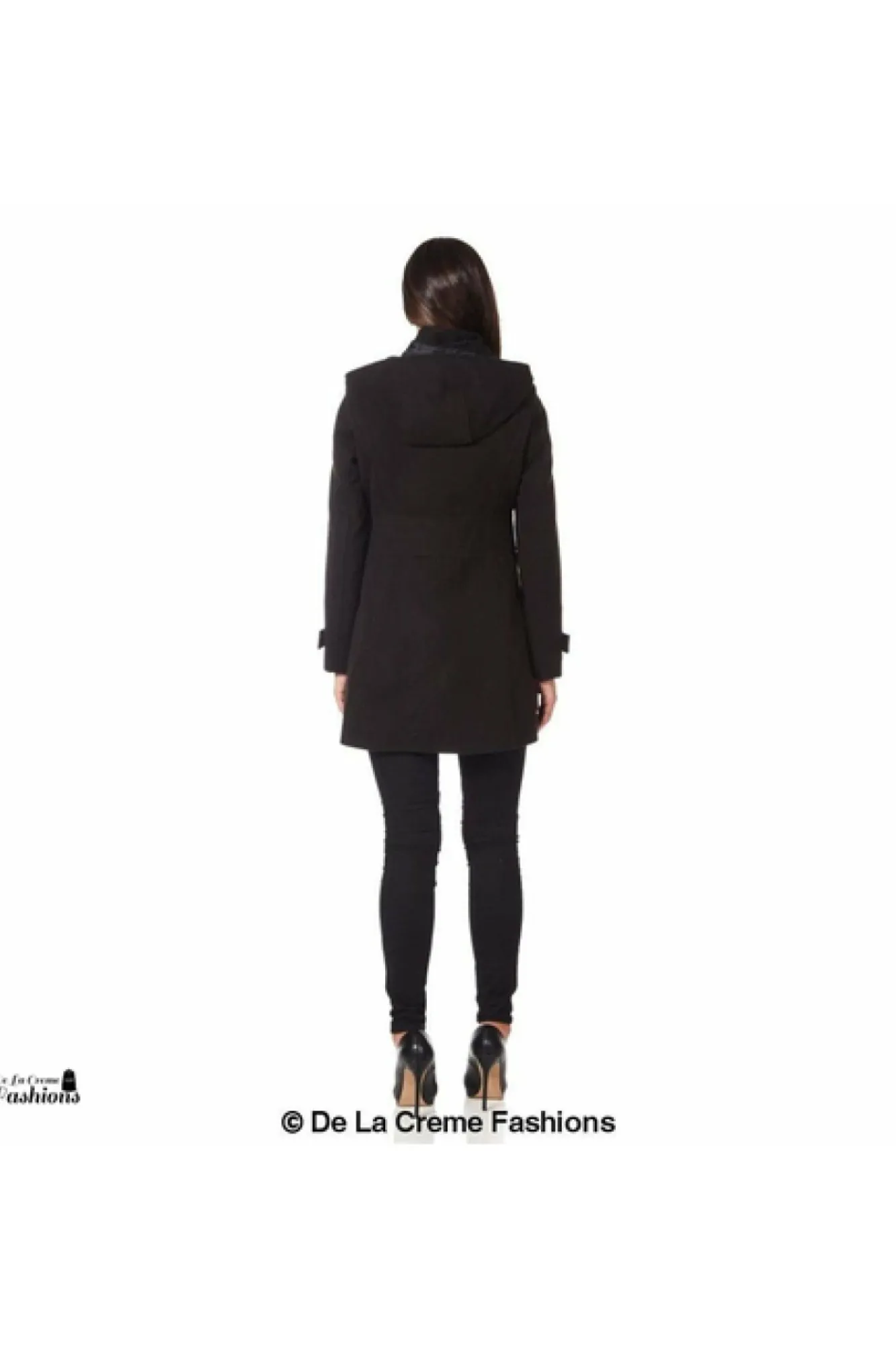 Outerwear^De La Creme Fashions Womens Hooded Zip Toggle Fastened Coat Default