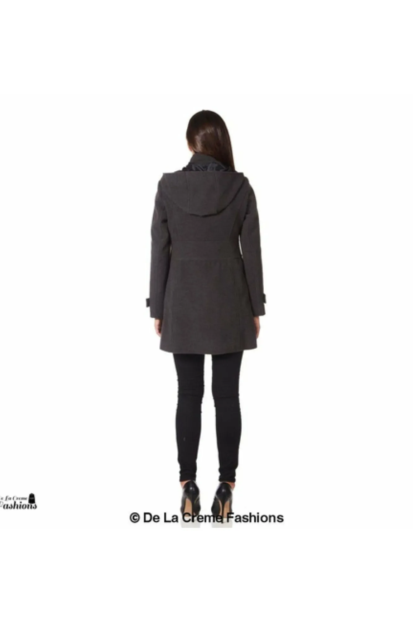 Outerwear^De La Creme Fashions Womens Hooded Zip Toggle Fastened Coat Default