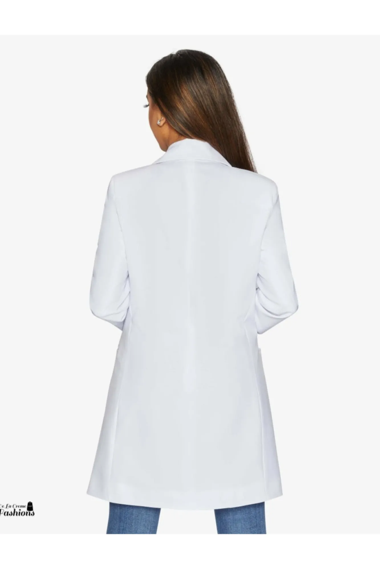 Outerwear^De La Creme Fashions Womens Curved Hem Longline Blazer