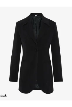 Outerwear^De La Creme Fashions Womens Curved Hem Longline Blazer