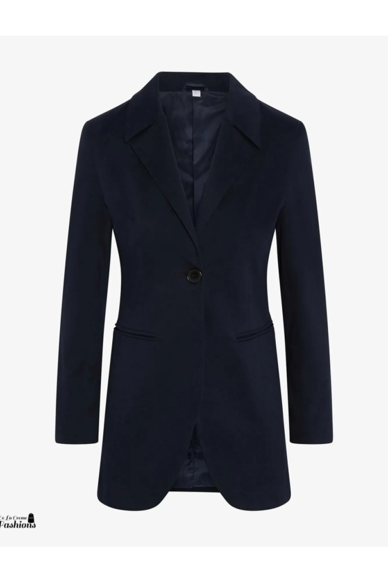 Outerwear^De La Creme Fashions Womens Curved Hem Longline Blazer
