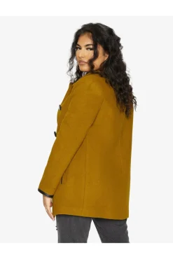 Outerwear^De La Creme Fashions Wool Blend Contrast Trim Coat