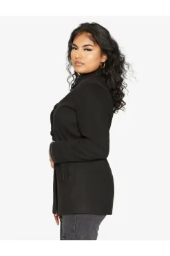 Outerwear^De La Creme Fashions Wool Blend Contrast Trim Coat