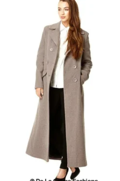 Outerwear^De La Creme Fashions Wool Blend Double Breasted Long Coat