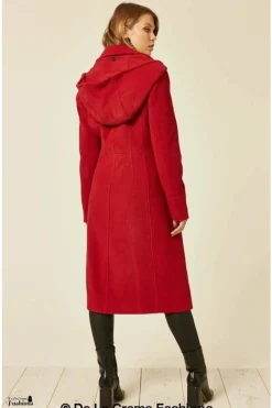 Outerwear^De La Creme Fashions Wool Blend Hooded Mid Length Coat