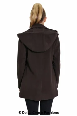 Outerwear^De La Creme Fashions Wool Blend Zip Up Hooded Coat