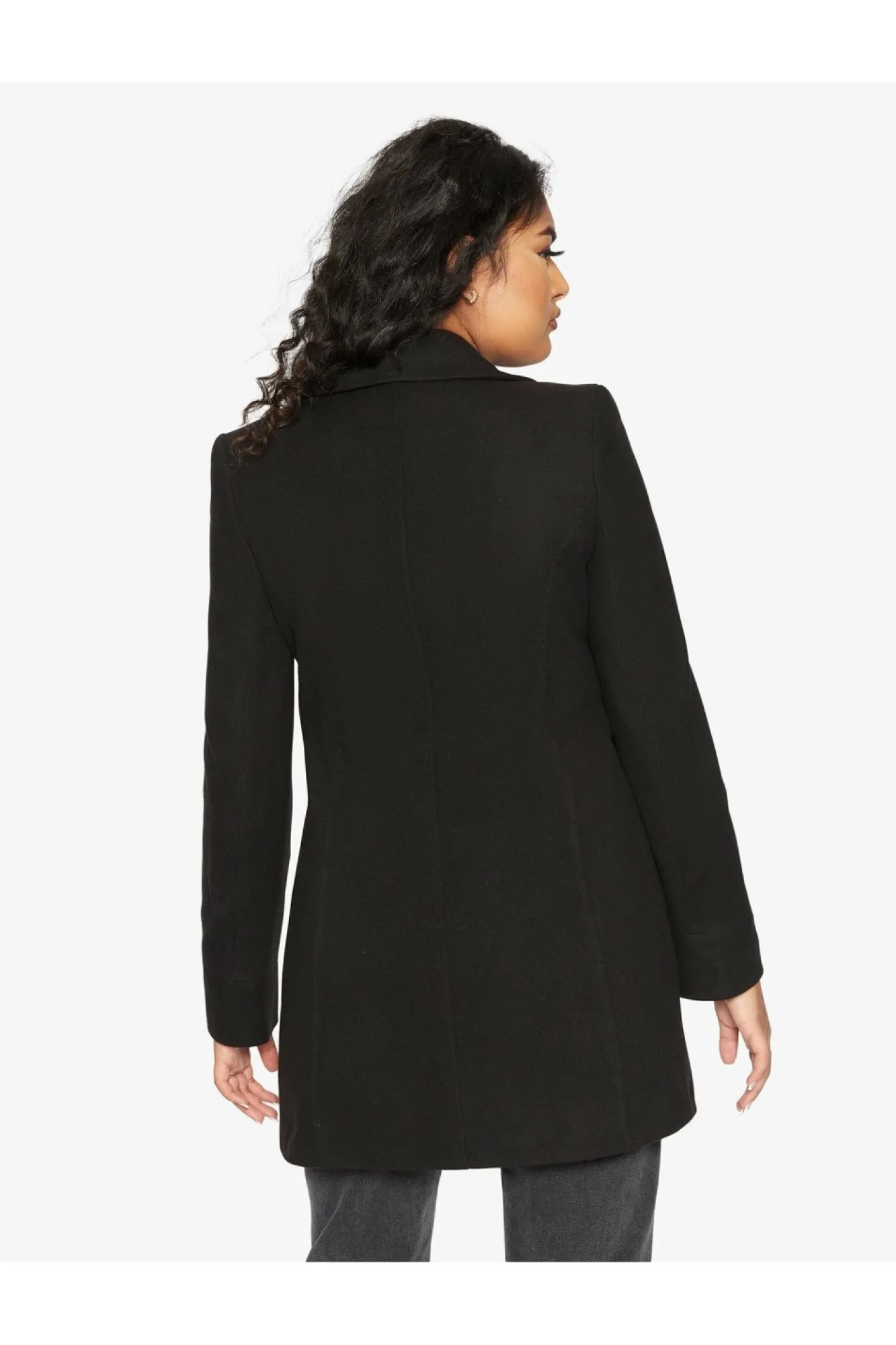 Outerwear^De La Creme Fashions Wool Blend Hip Length Covert Coat