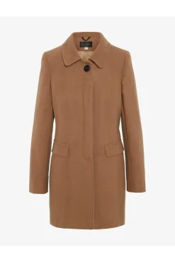 Outerwear^De La Creme Fashions Wool Blend Hip Length Covert Coat