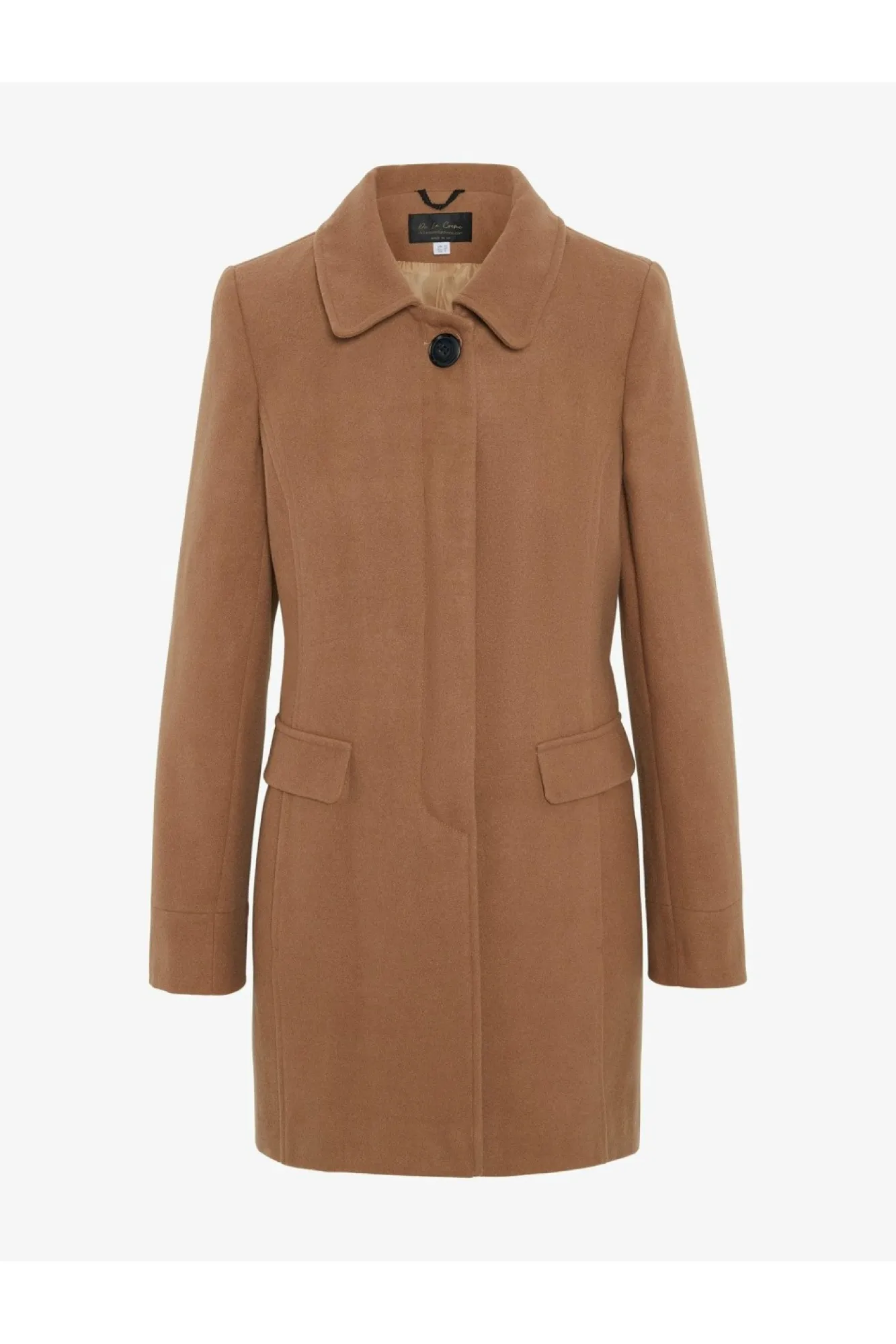 Outerwear^De La Creme Fashions Wool Blend Hip Length Covert Coat