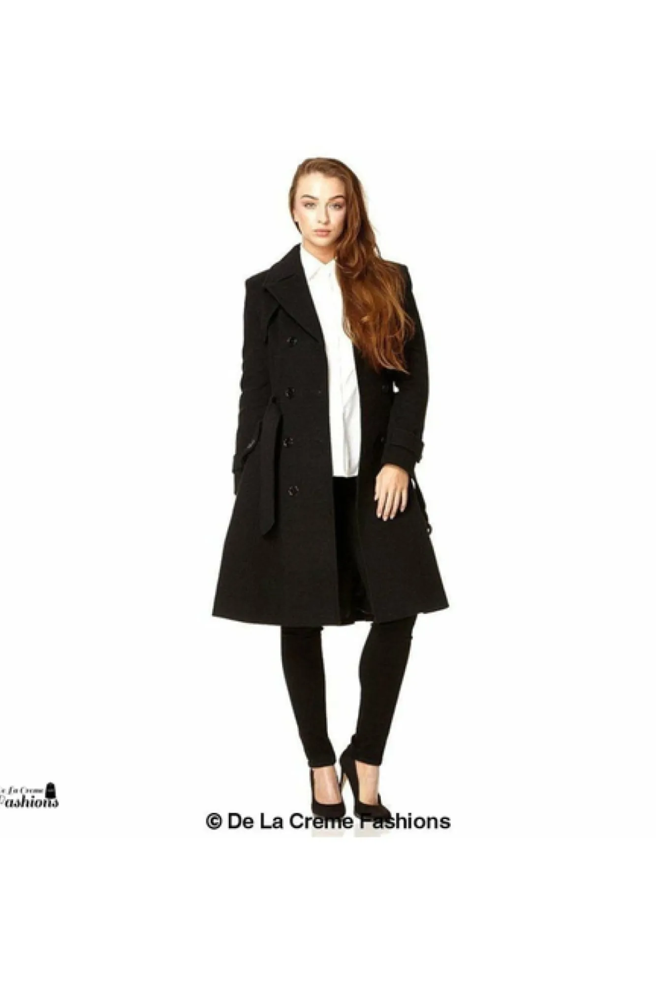 Outerwear^De La Creme Fashions Wool Blend Double Breasted Coat
