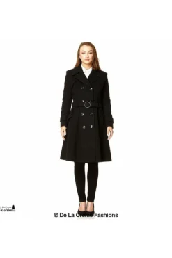 Outerwear^De La Creme Fashions Wool Blend Double Breasted Coat