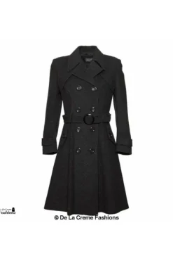 Outerwear^De La Creme Fashions Wool Blend Double Breasted Coat