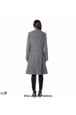 Outerwear^De La Creme Fashions Wool Blend Double Breasted Midi Coat