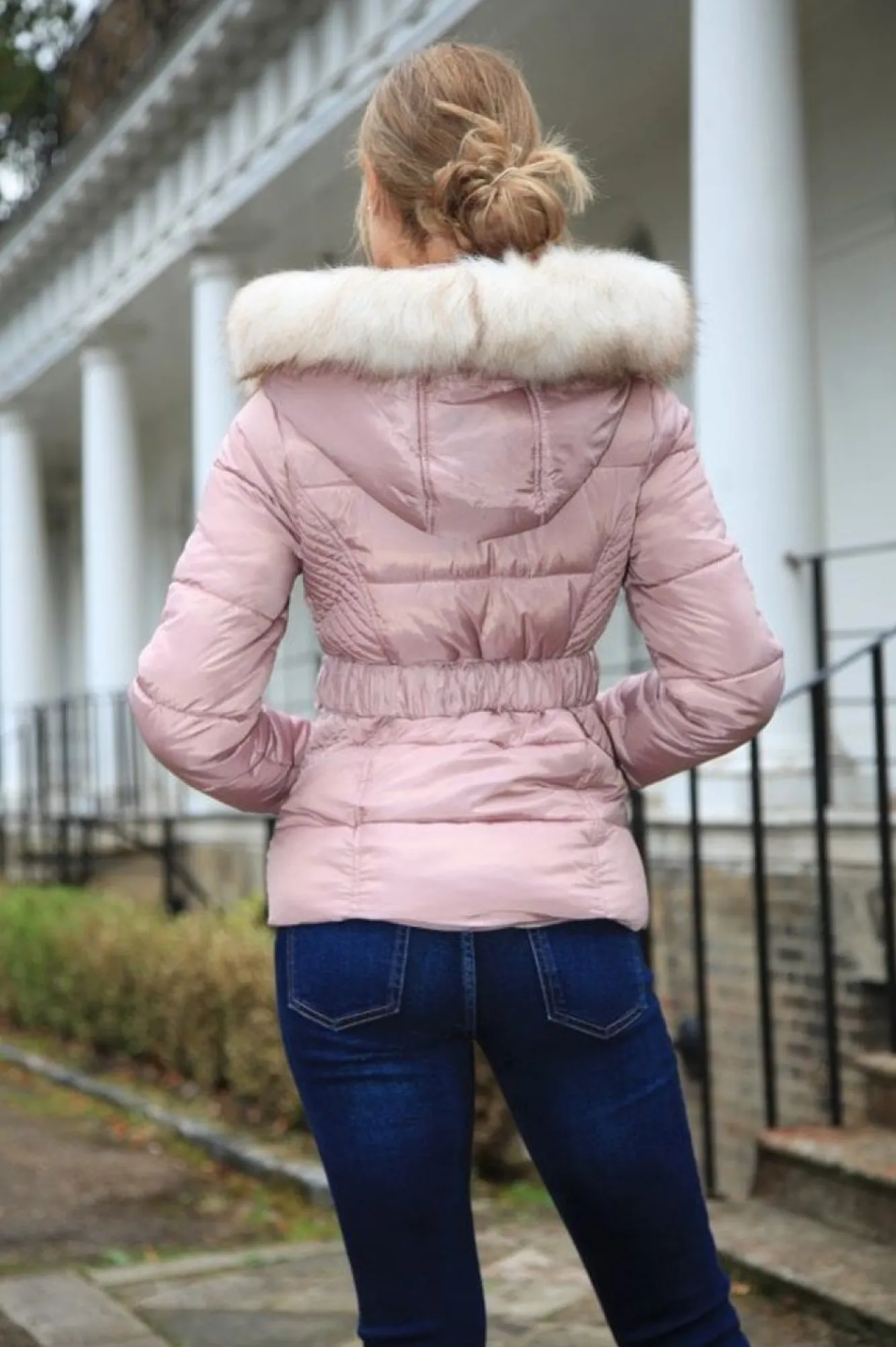 Outerwear^Double Second Belted Short Puffer Pink