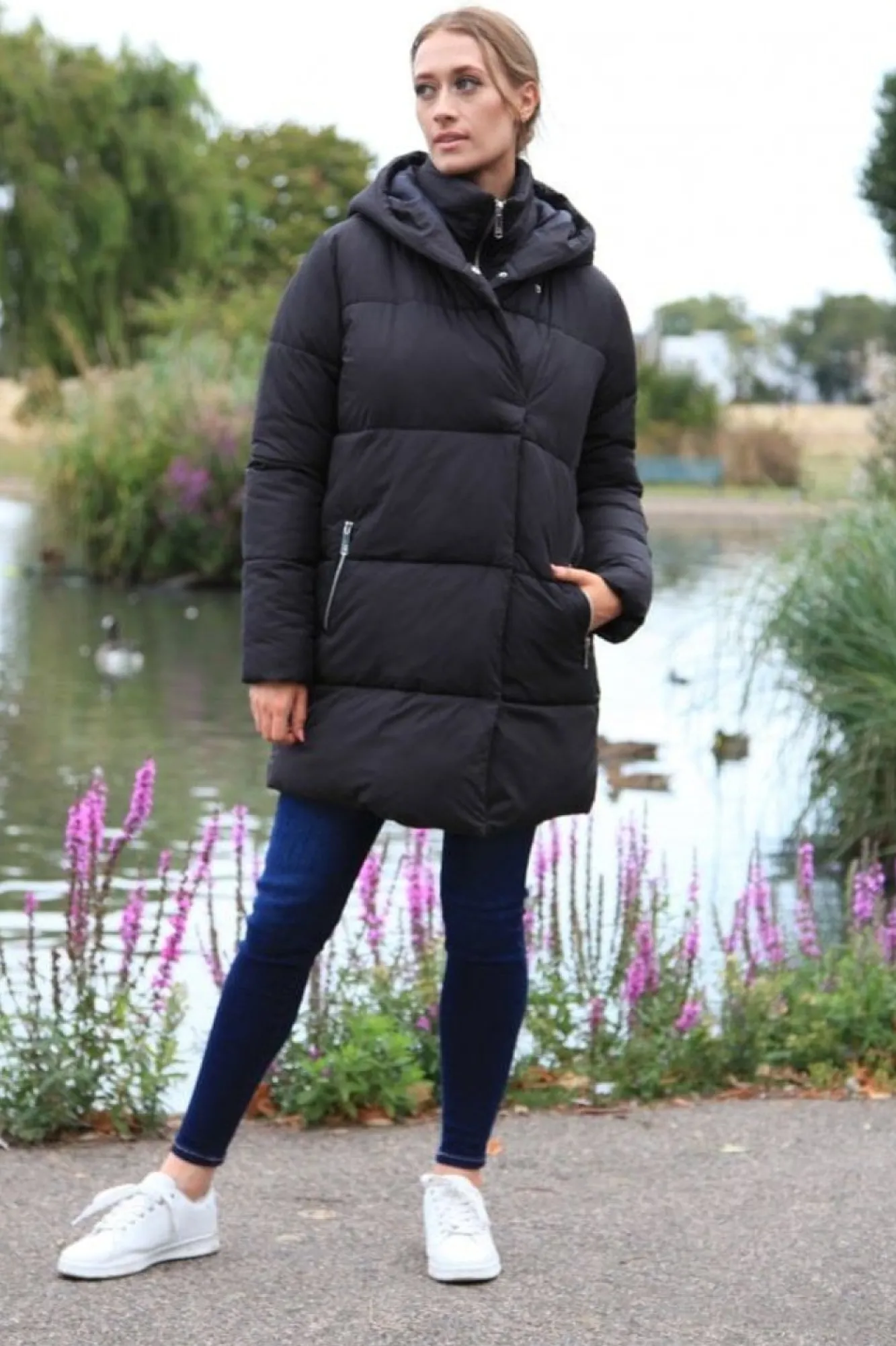 Outerwear^Double Second Double Fastening Puffer Coat Black