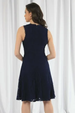 Mini Dresses^Double Second Fit And Flare Lace Dress Navy