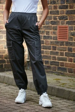 Trousers^Double Second Grey Washed Cargo Trouser Khaki