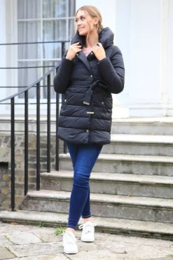 Outerwear^Double Second Padded Collar Puffer Black