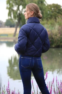 Outerwear^Double Second Quilted Cropped Jacket Navy