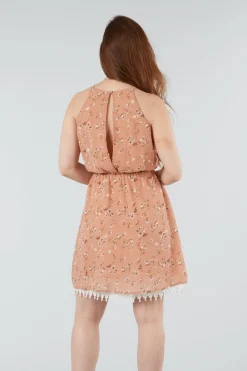 Mini Dresses^Double Second Summer Floral Sleevless Dress Pink