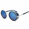 Sunglasses^East Village 'Freeman' Round With Side Shield In Blue