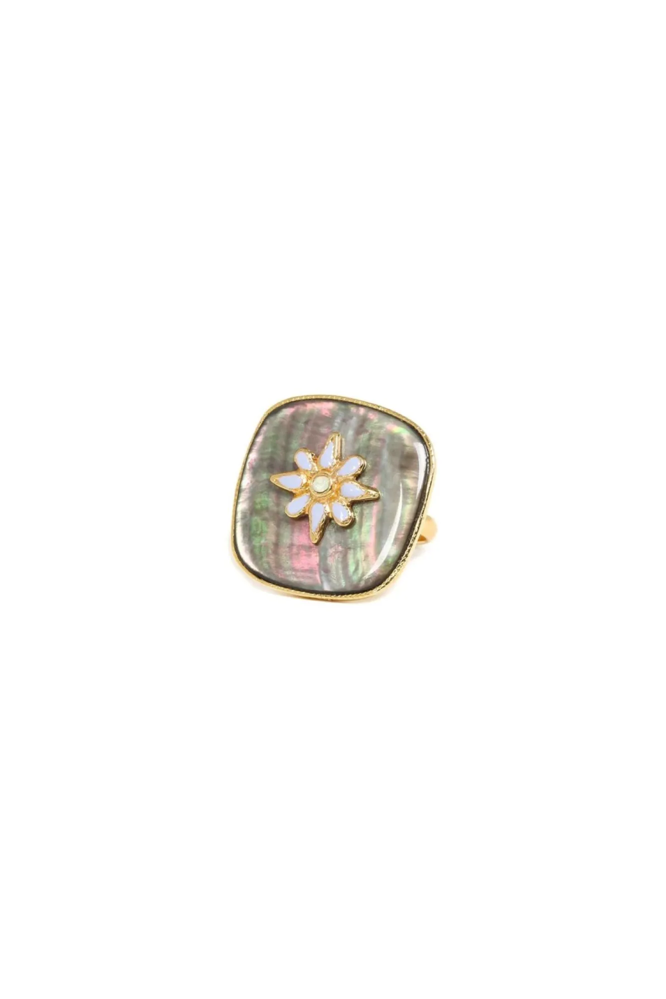 Jewellery^Elka London Alexa Square Ring Gold