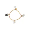 Jewellery^Elka London Alexa Stretch Bracelet With Drop Dangles Gold