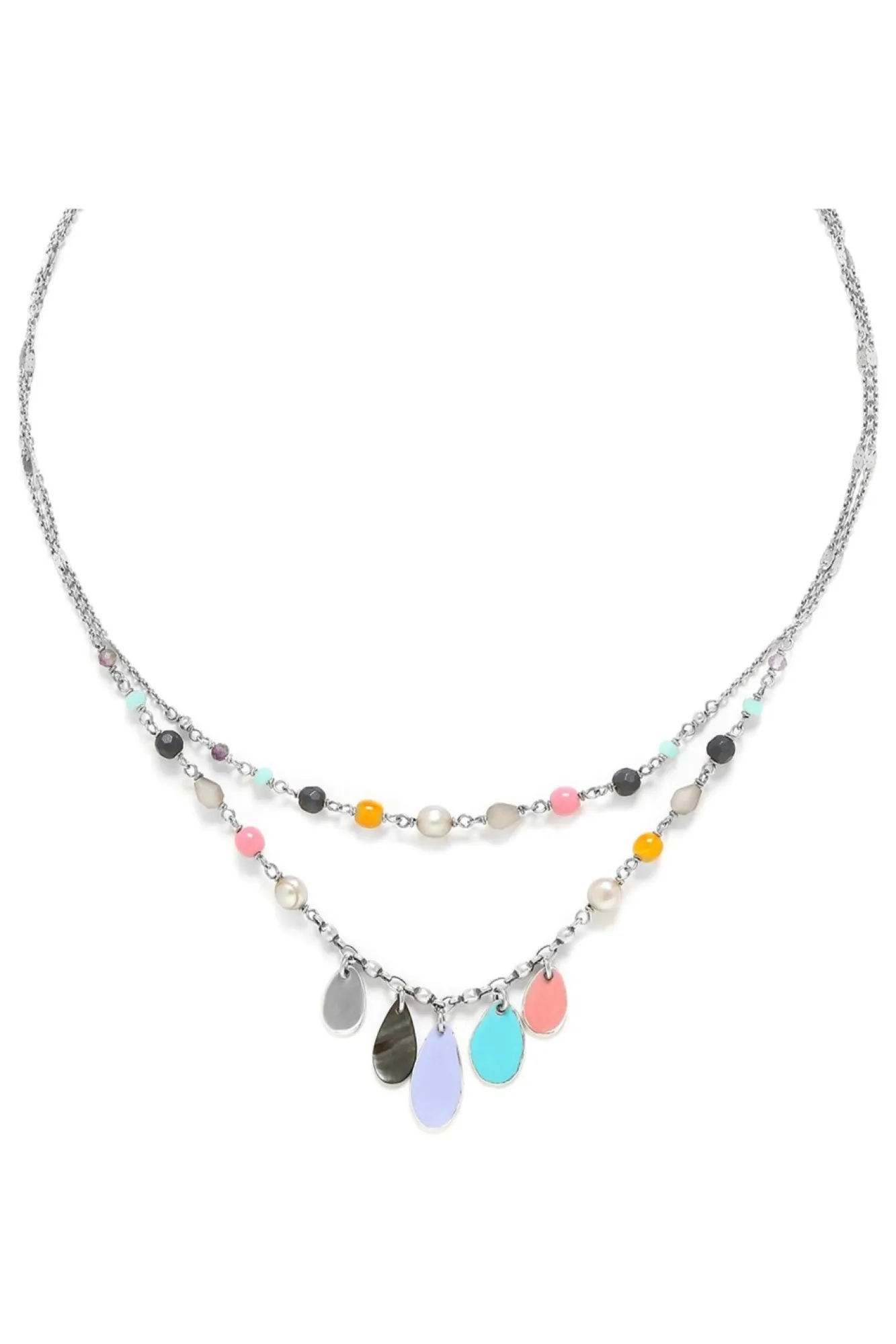 Jewellery^Elka London Dita 2 In 1 Necklace Silver
