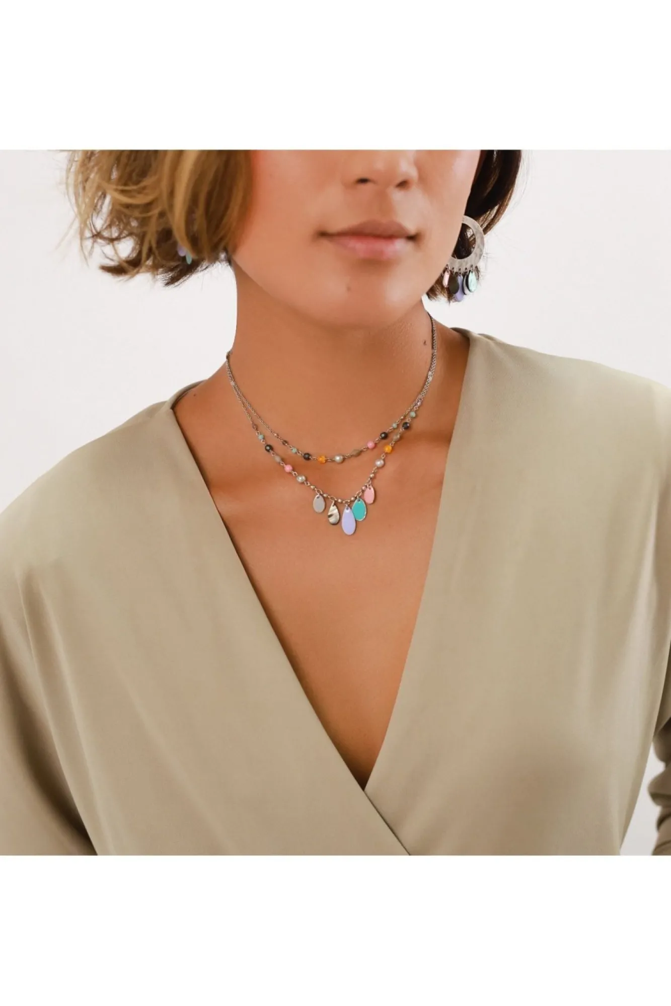 Jewellery^Elka London Dita 2 In 1 Necklace Silver