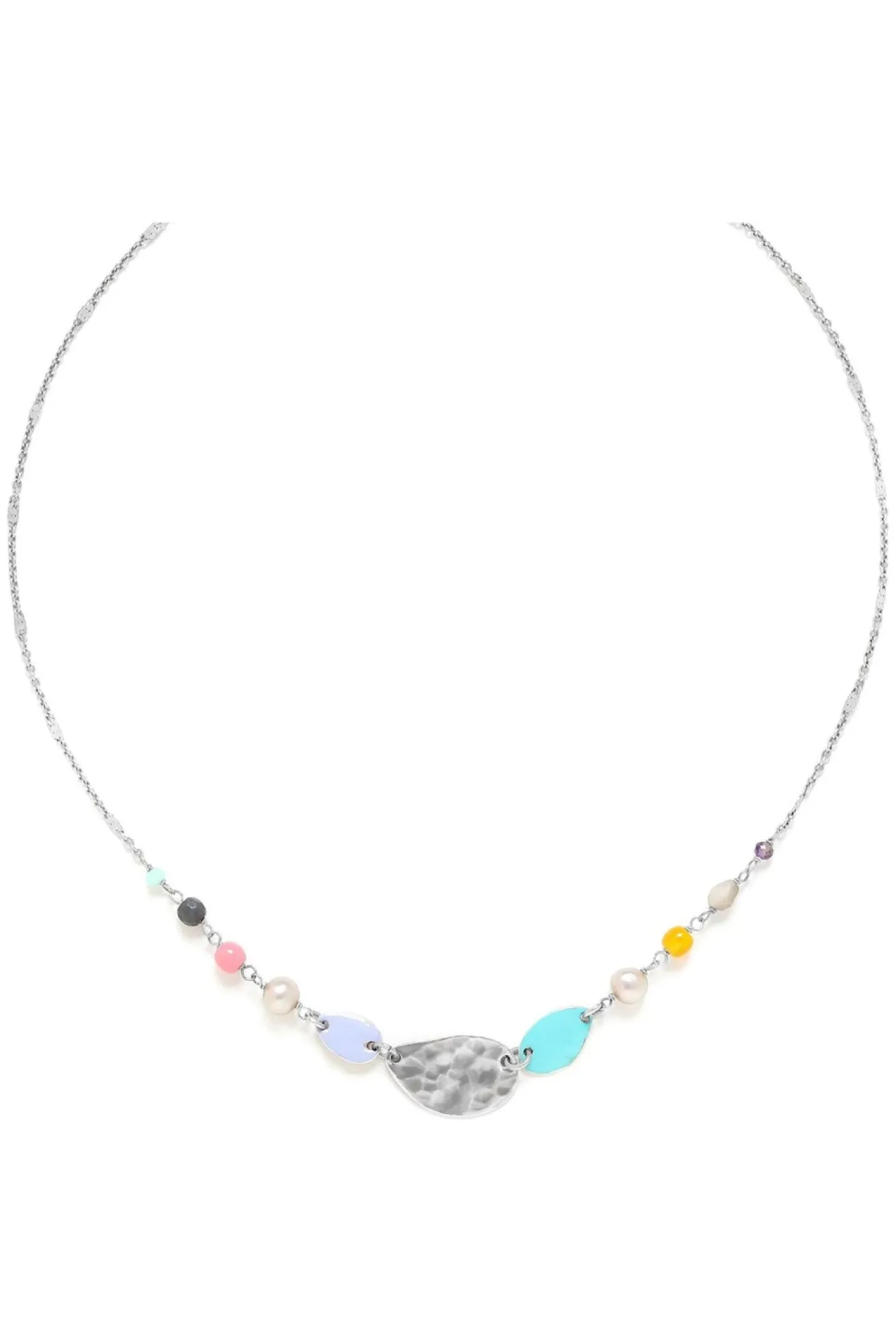 Jewellery^Elka London Dita 3 Organic Elements Necklace Silver