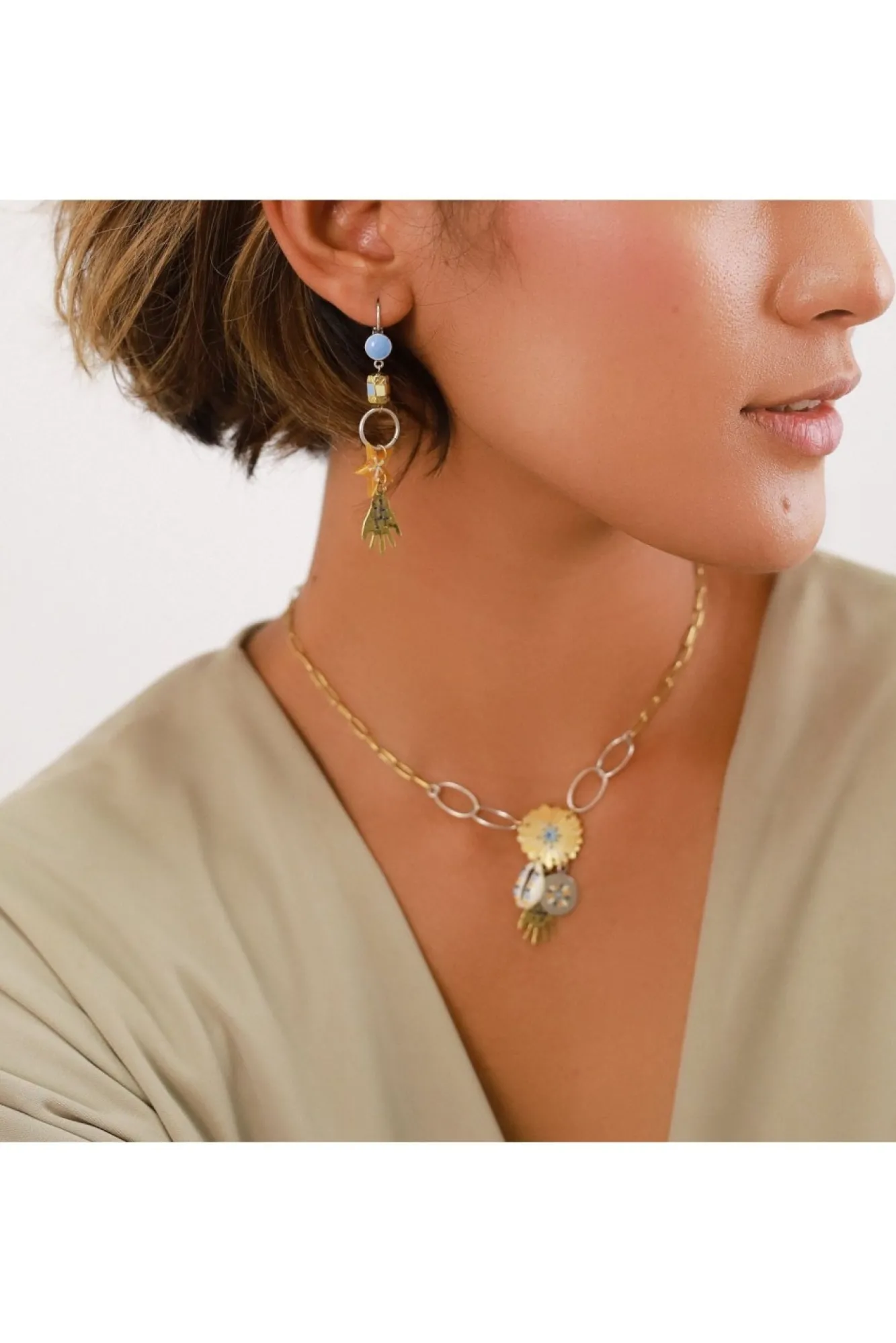 Jewellery^Elka London Justine Dangled French Hooks Gold