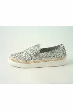 Flats^Glitz Shoes Divine Narla Glitter Espadrille Casual Pumps