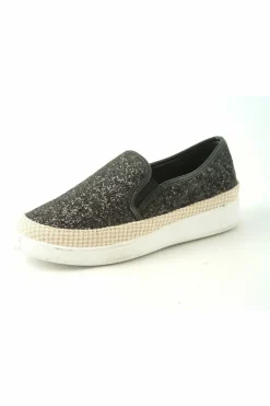 Flats^Glitz Shoes Divine Narla Glitter Espadrille Casual Pumps