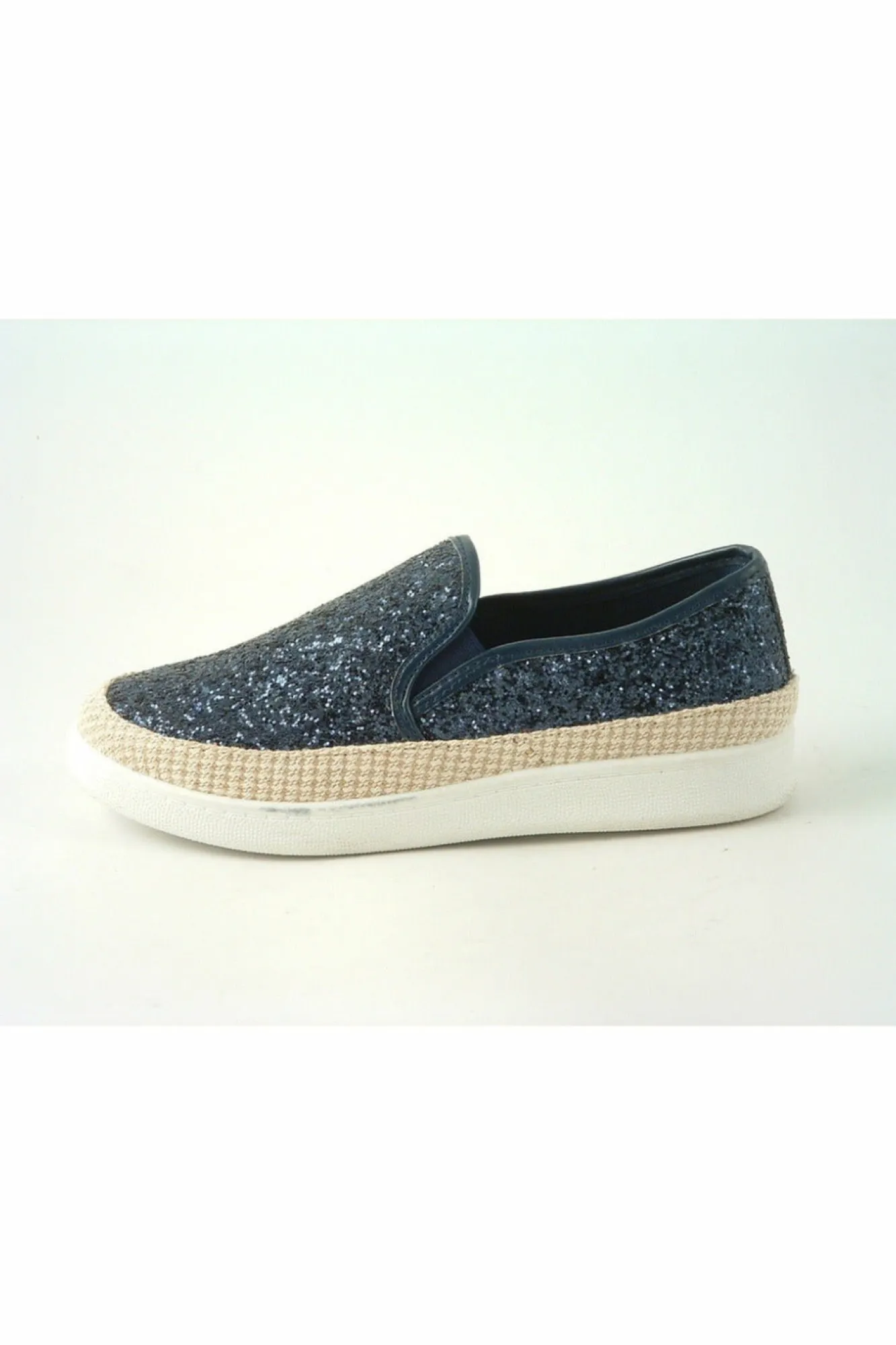 Flats^Glitz Shoes Divine Narla Glitter Espadrille Casual Pumps