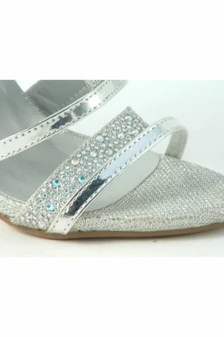 Sandals^Glitz Shoes Ginny Divine Diamante Caged Strap Sandals