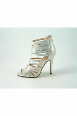 Sandals^Glitz Shoes Kyra Divine Multi Diamante Strap Cage Sandal