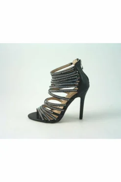 Sandals^Glitz Shoes Kyra Divine Multi Diamante Strap Cage Sandal
