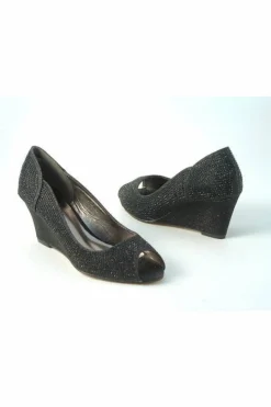 Mid Heels^Glitz Shoes Murcia Sabatine Glitter Wedges