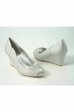 Mid Heels^Glitz Shoes Murcia Sabatine Glitter Wedges
