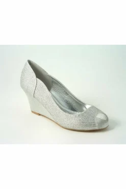 Mid Heels^Glitz Shoes Murcia Sabatine Glitter Wedges