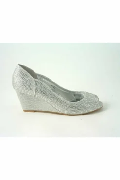 Mid Heels^Glitz Shoes Murcia Sabatine Glitter Wedges