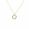 Jewellery^Last True Angel Crystal Cluster Circle Necklace In Gold