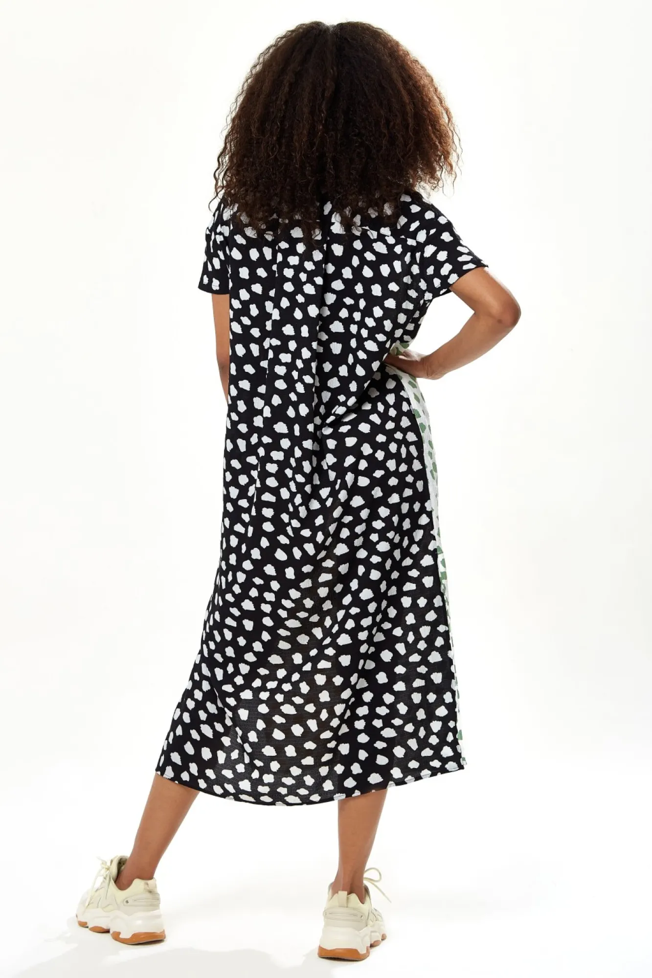 Midi Dresses^Liquorish Animal Print Oversized Shirt Dress Multicolor