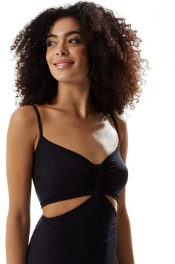 Midi Dresses^Liquorish Cami Dress With Cut Out Details Black